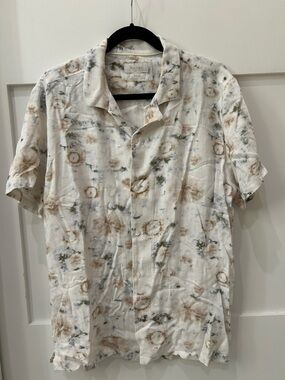 Porter & Ash Linen Blend Button Down Shirt